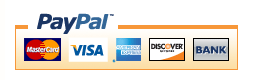 PayPal accepts Mastercard, Visa, American Express, Discover, and Debit Cards